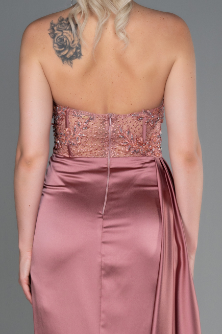 Robe De Soirée Satin Longue Pelure D'oignon ABU2127