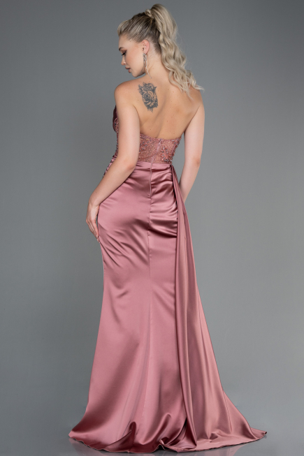 Robe De Soirée Satin Longue Pelure D'oignon ABU2127