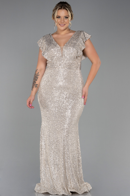 Robe Grande Taille Longue Vison ABU1045