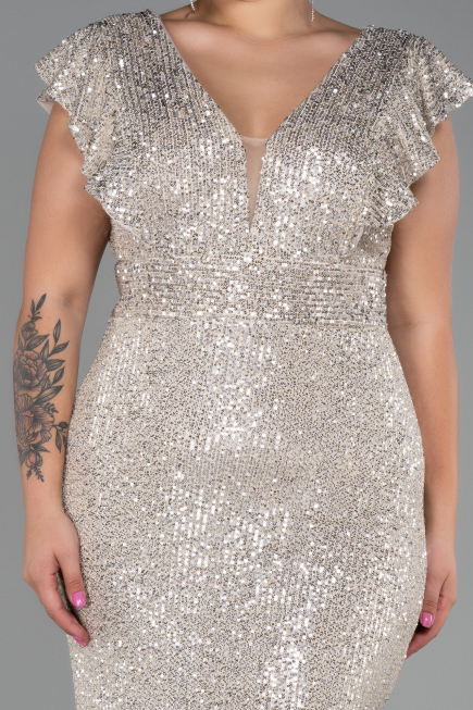 Robe Grande Taille Longue Vison ABU1045
