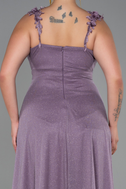 Robe De Soirée Grande Taille Longue Lavande ABU3174