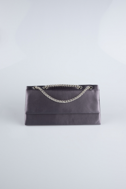 Sac de Soirée Luxe Satin Anthracite SH818
