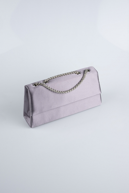 Sac de Soirée Luxe Satin Anthracite SH818