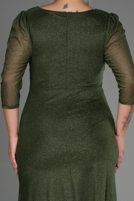 Robe Grande Taille Longue Kaki ABU3279