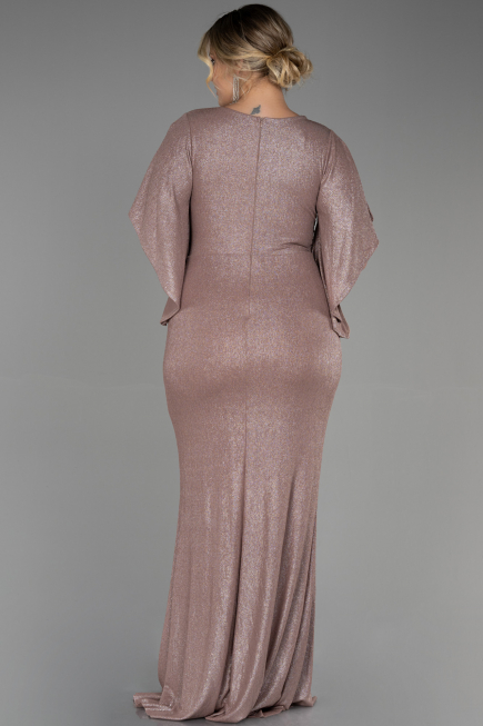 Robe de Soirée Grande Taille Longue Or ABU3280