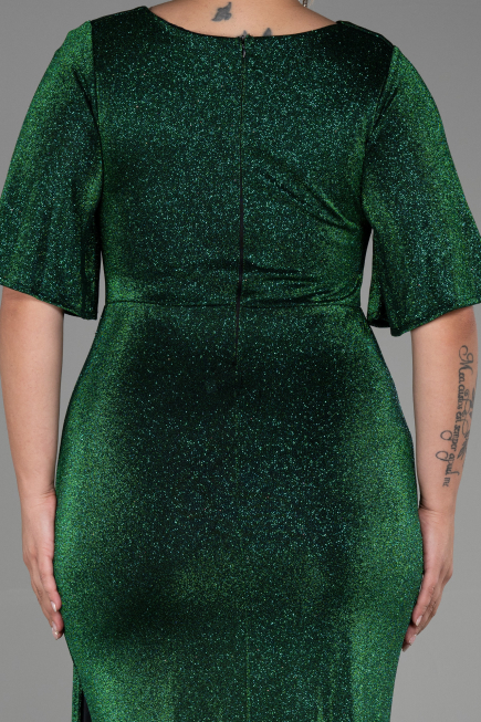 Robe de Soirée Grande Taille Longue Émeraude ABU3282