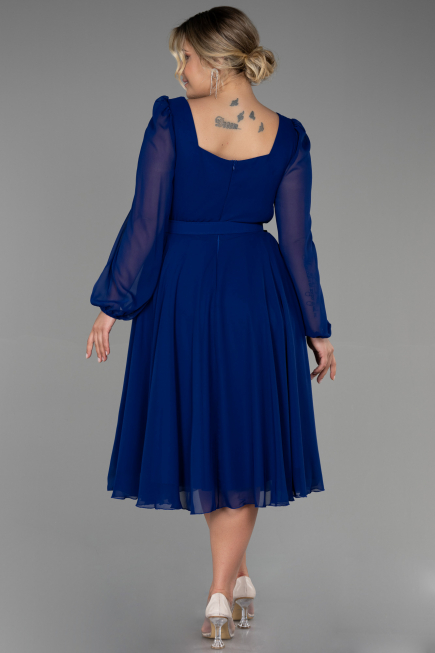 Robe Grande Taille Mousseline Midi Parlement ABK1753