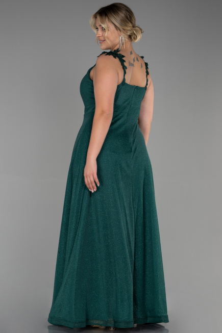 Robe de Soirée Grande Taille Longue Émeraude ABU3174