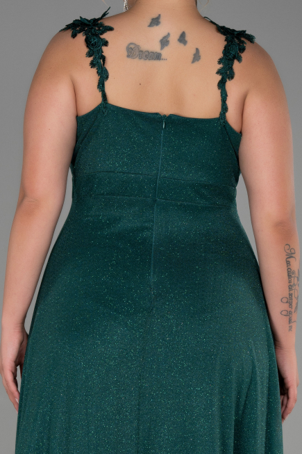 Robe de Soirée Grande Taille Longue Émeraude ABU3174