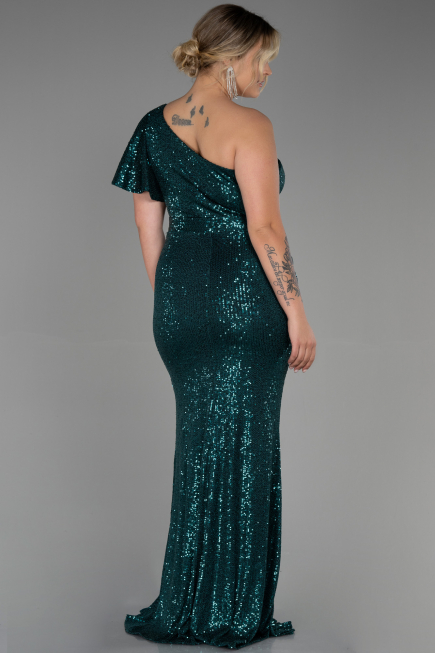 Robe Grande Taille Longue Émeraude ABU1893