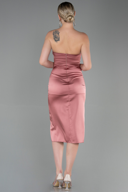 Robe de Cérémonie Midi Satin Pelure D'oignon ABK1845