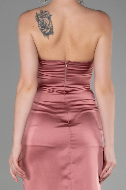 Robe de Cérémonie Midi Satin Pelure D'oignon ABK1845