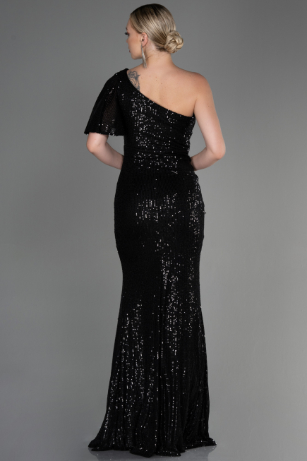 Robe Queue de Poisson Longue Noir ABU1891