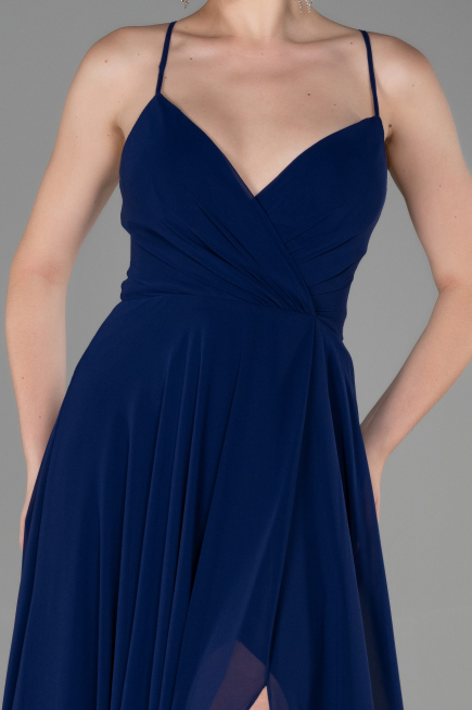 Robe De Soirée Longue Bleu Marine ABU1305
