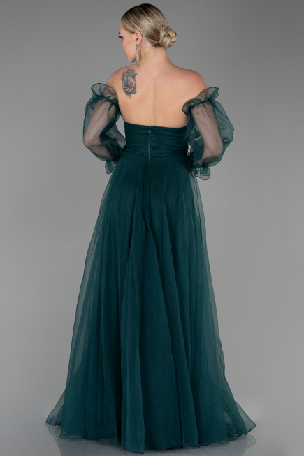 Robe de Soirée Longue Émeraude ABU2076