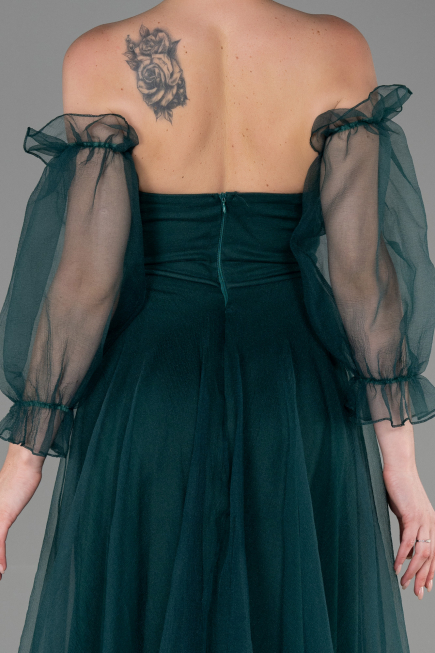 Robe de Soirée Longue Émeraude ABU2076