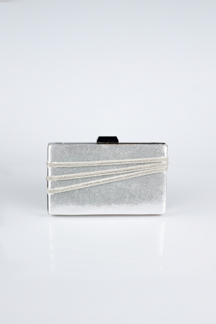 Sac De Soirée Luxe Plâtre Argent SH819