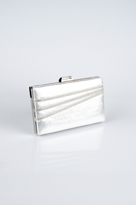 Sac De Soirée Luxe Plâtre Argent SH819