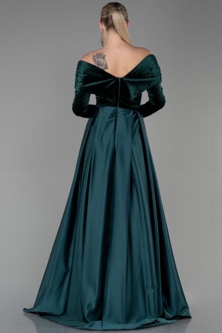 Robe de Soirée Longue Émeraude ABU2083