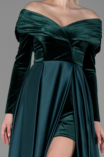 Robe de Soirée Longue Émeraude ABU2083