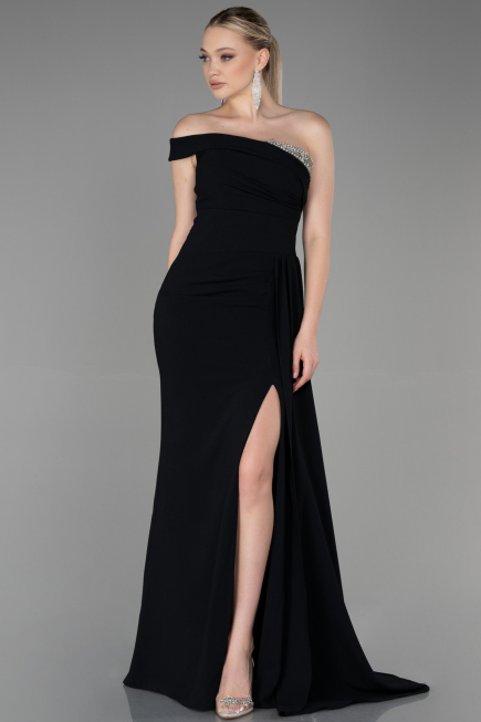 Robe Queue de Poisson Longue Noir ABU3324
