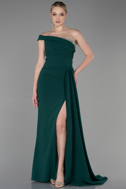 Robe Queue de Poisson Longue Émeraude ABU3324