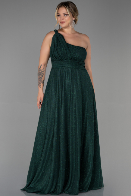 Robe Grande Taille Longue Émeraude ABU3289