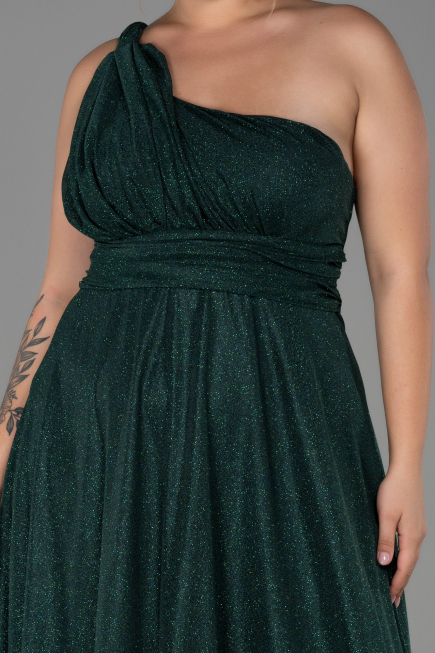 Robe Grande Taille Longue Émeraude ABU3289