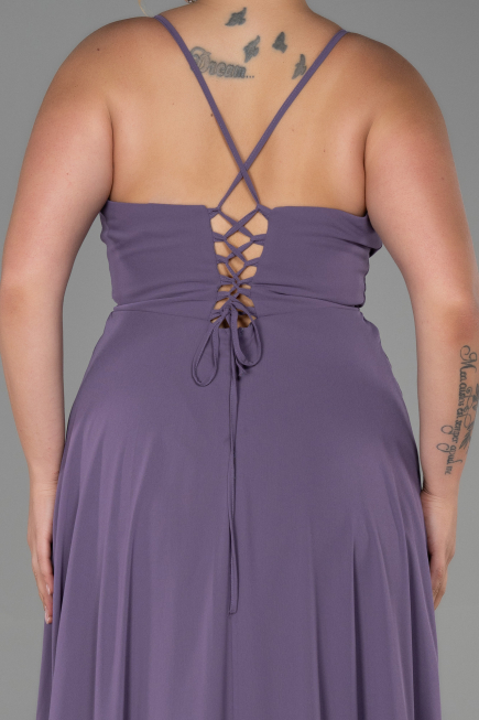 Robe de Soirée Grande Taille Longue Lavande ABU1324
