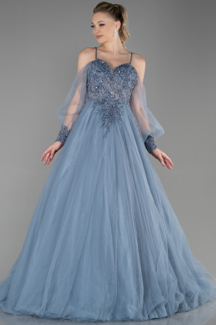 Haute Couture Longue Gris ABU2789