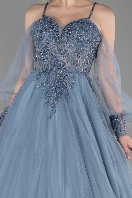 Haute Couture Longue Gris ABU2789