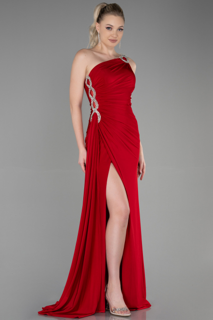 Robe de Soirée Longue Rouge ABU2964