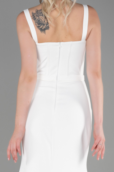 Robe de Soirée Longue Blanc ABU3345