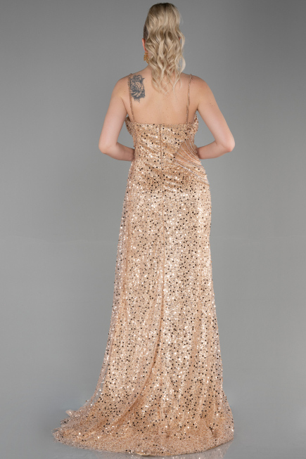 Haute Couture Longue Squameuse Or ABU3347