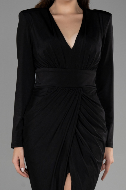 Robe de Cérémonie Midi Noir ABK1861
