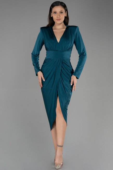 Robe de Cérémonie Midi Émeraude ABK1861
