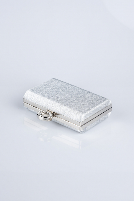 Sac de Soirée Luxe Coupe Au Laser Argent SH830