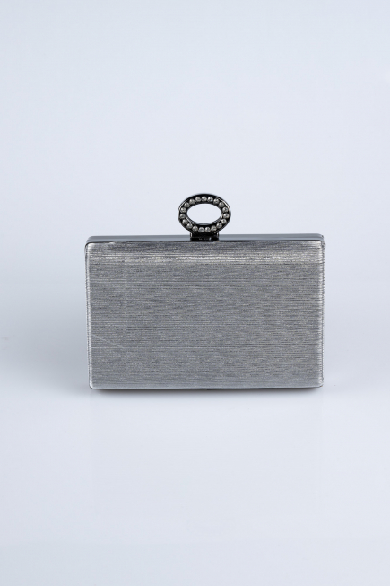 Sac de Soirée Luxe Coupe Au Laser Platine SH830