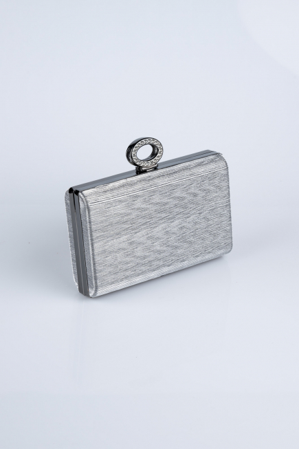 Sac de Soirée Luxe Coupe Au Laser Platine SH830
