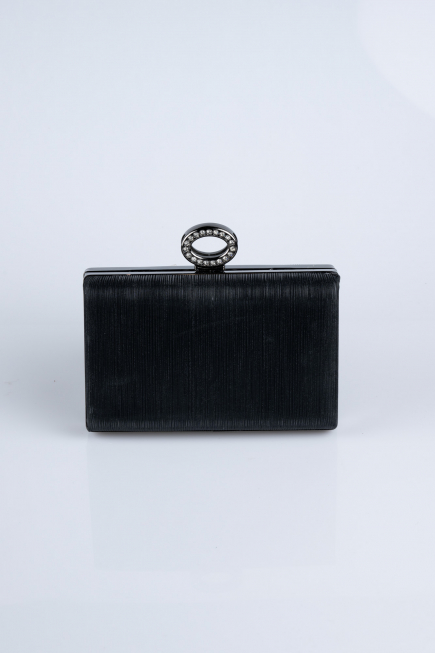 Sac de Soirée Luxe Coupe Au Laser Noir SH830