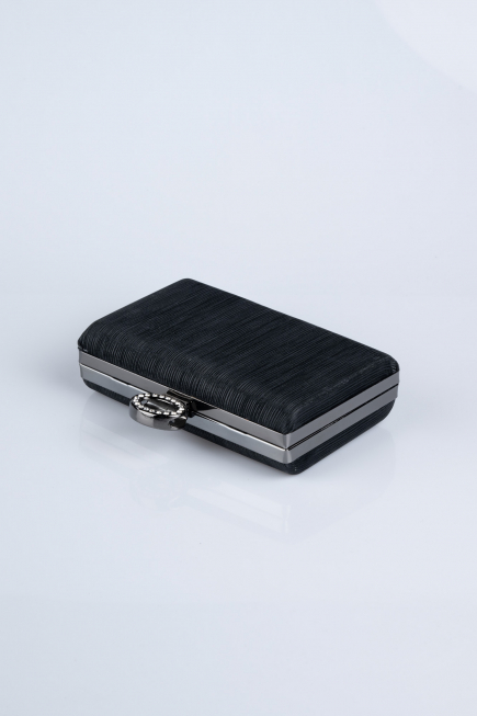 Sac de Soirée Luxe Coupe Au Laser Noir SH830