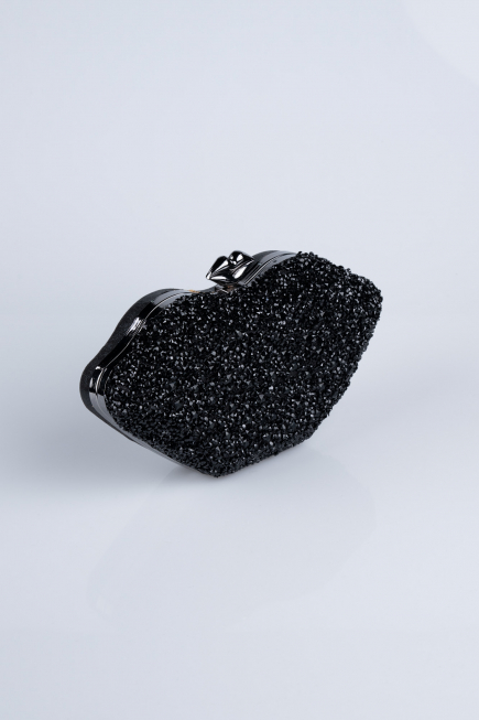 Sac de Soirée Luxe Squameuse Noir SH831