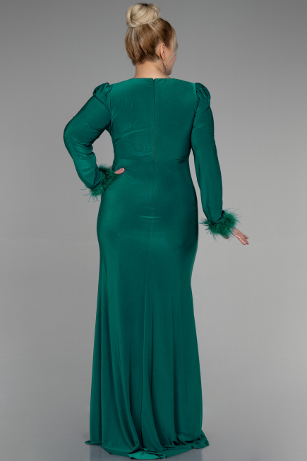 Robe de Soirée Grande Taille Longue Émeraude ABU2832