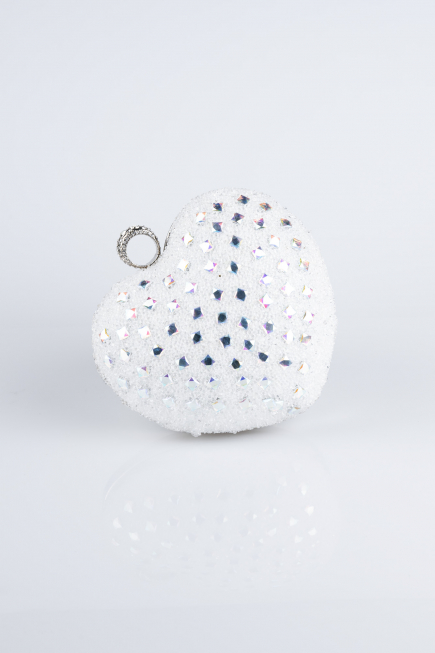 Sac de Soirée Luxe Pierreux Nacre SH829