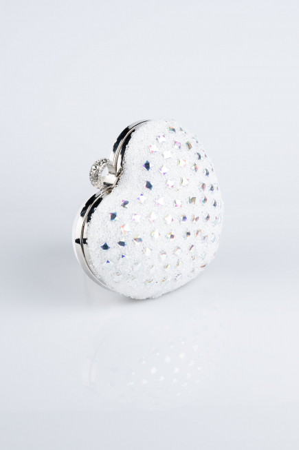 Sac de Soirée Luxe Pierreux Nacre SH829
