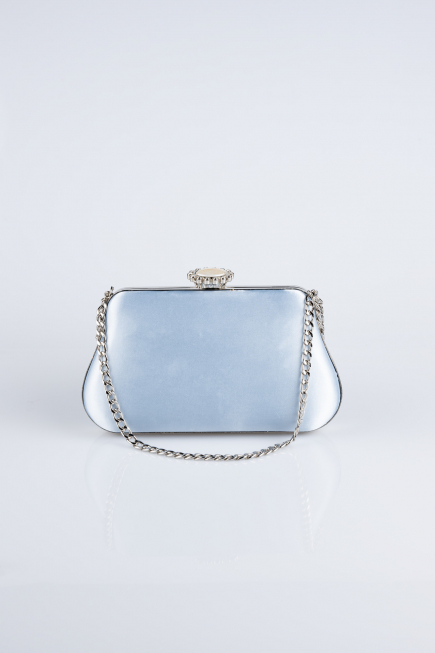 Sac de Soirée Luxe Satin Bleu clair SH834