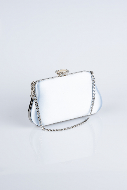 Sac de Soirée Luxe Satin Bleu clair SH834