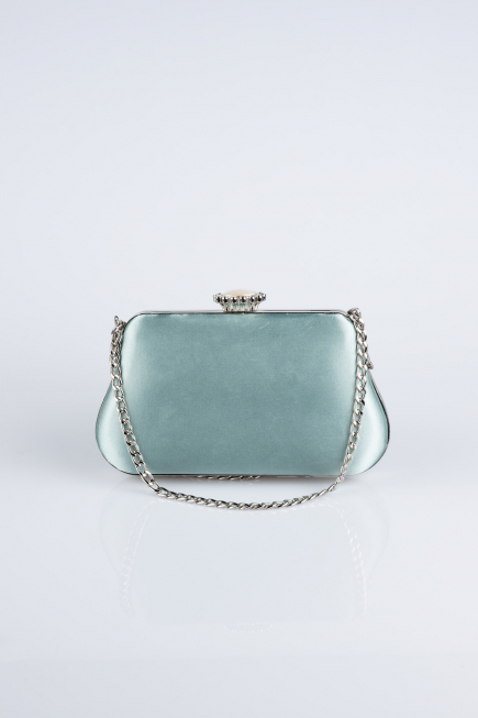 Sac de Soirée Luxe Satin Turquoise SH834