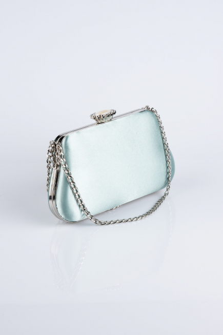 Sac de Soirée Luxe Satin Turquoise SH834