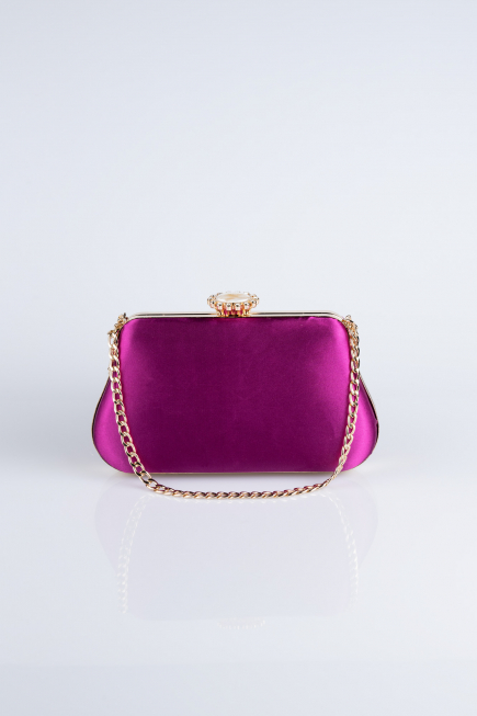 Sac de Soirée Luxe Satin Fushia SH834